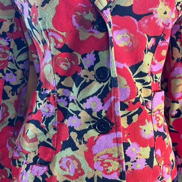 Isaac Mizrahi for Target size Small floral blazer. - Picture 2 of 6